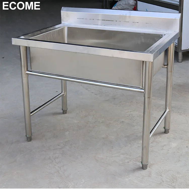 2022 Custom Kitchen Working Table/used Industrial Work Table/stainless Steel Work Table With Sink And Drawer