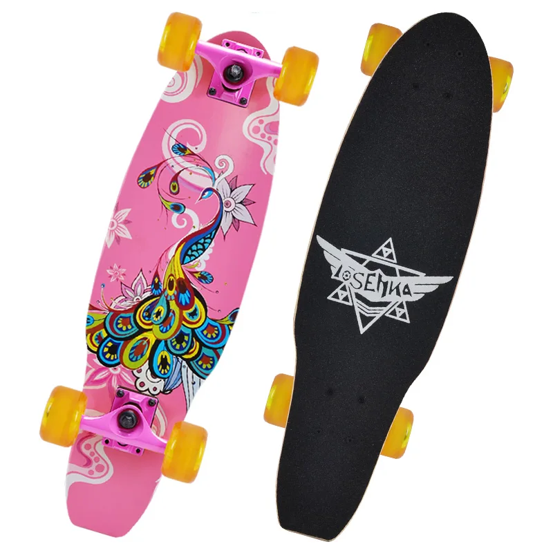 wholesale 28 inch design your own maple Cruiser board fish skateboard