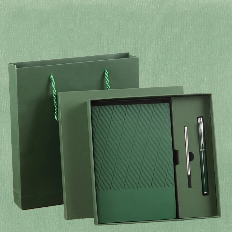 OEM Custom Logo Promotional Teacher Gift Office Accessory Company set Corporate Notebook flash drive Business Gift Set