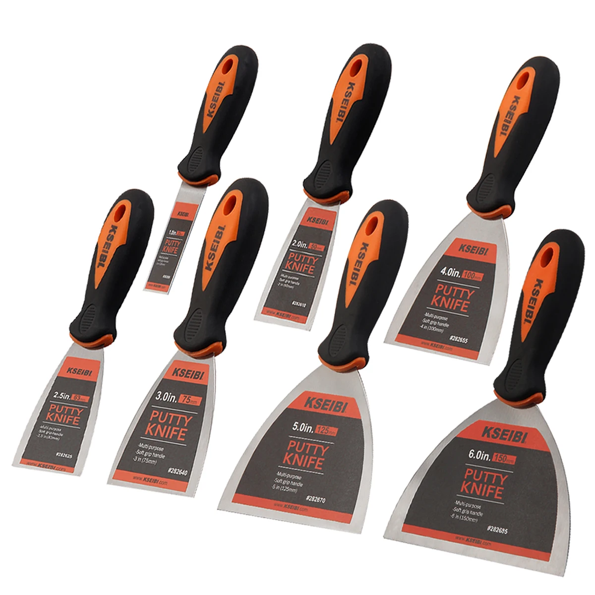 KSEIBI Crown Scrapers PROGRIP Handle Mirror Putty Knife Scraper