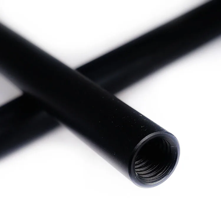 Custom Anodized Aluminum M8 Hollow Female internally threaded aluminum cosmetic Rod tube