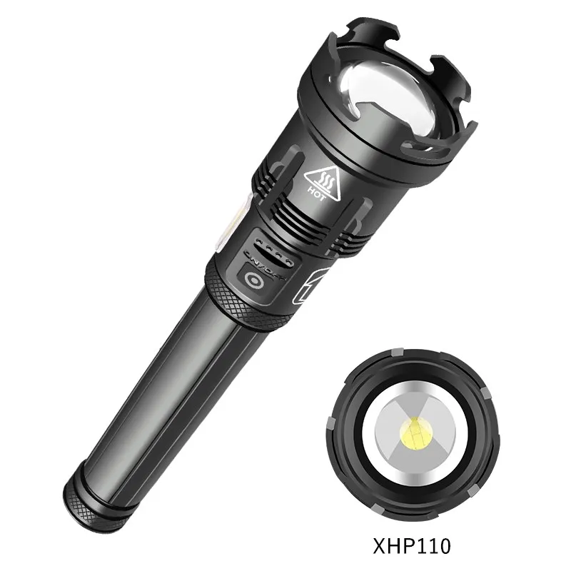  Заводской самый мощный XHP110 COB светодиодный настоящий 3000 люмен USB Перезаряжаемый алюминиевый масштабируемый внешний аккумулятор