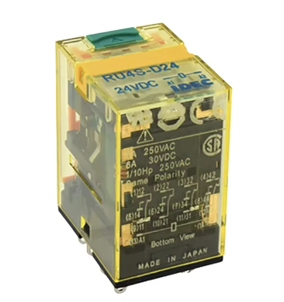 RU Universal Relay  RU4S-D24 Relay Plug-In 4PDT 6A 24VDC Idec relay