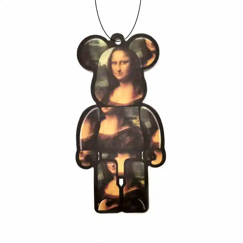 Eco-friendly Wholesale cartoon air car perfume bear pilot style car air freshener