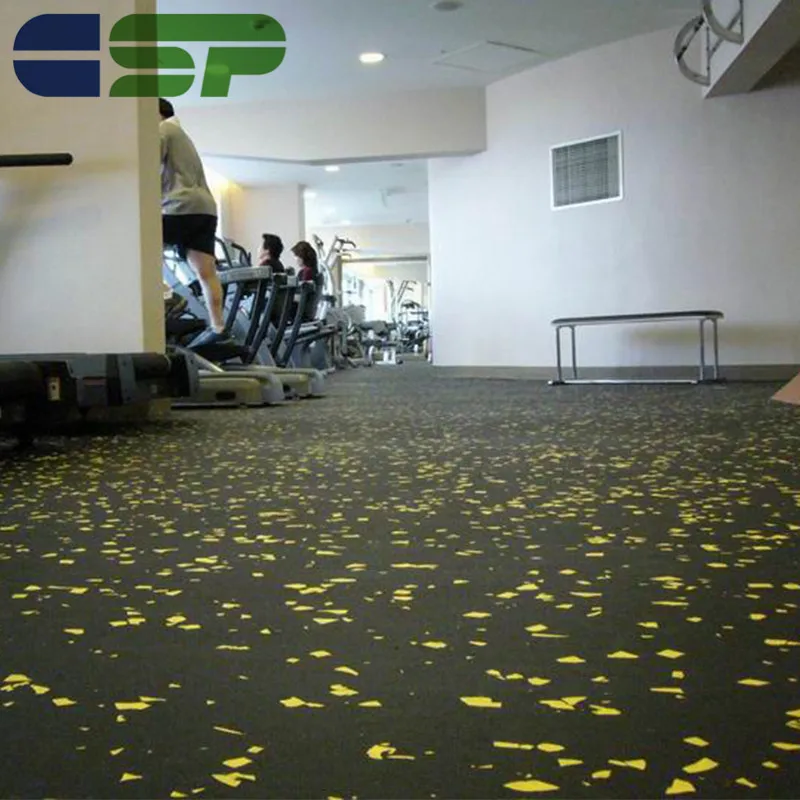Hot Sale 6mm Thick Rubber Gym Flooring for Indoor Gimnasio