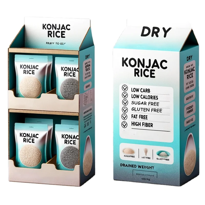 High Fiber Dried Shirataki Dried Konjac Rice Dried Rice with Low GI