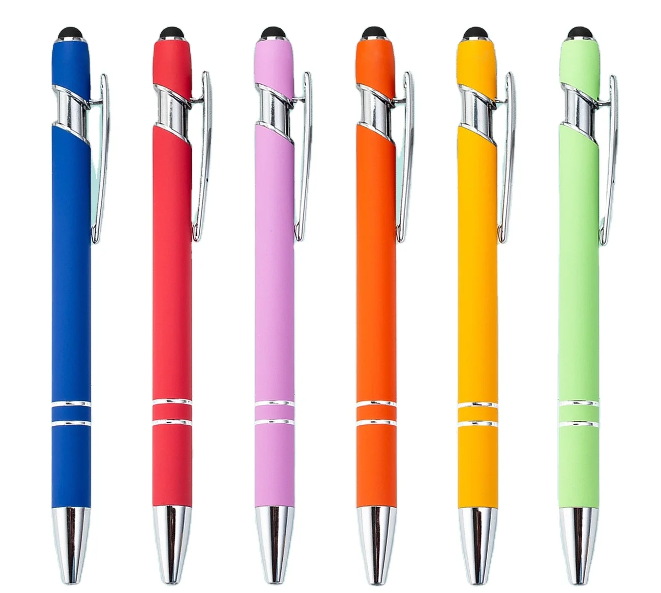 Promotion Advertising Gift 2 in 1 Ballpoint Pen Stylus Screen Ballpoint Metal Pen With Custom Logo