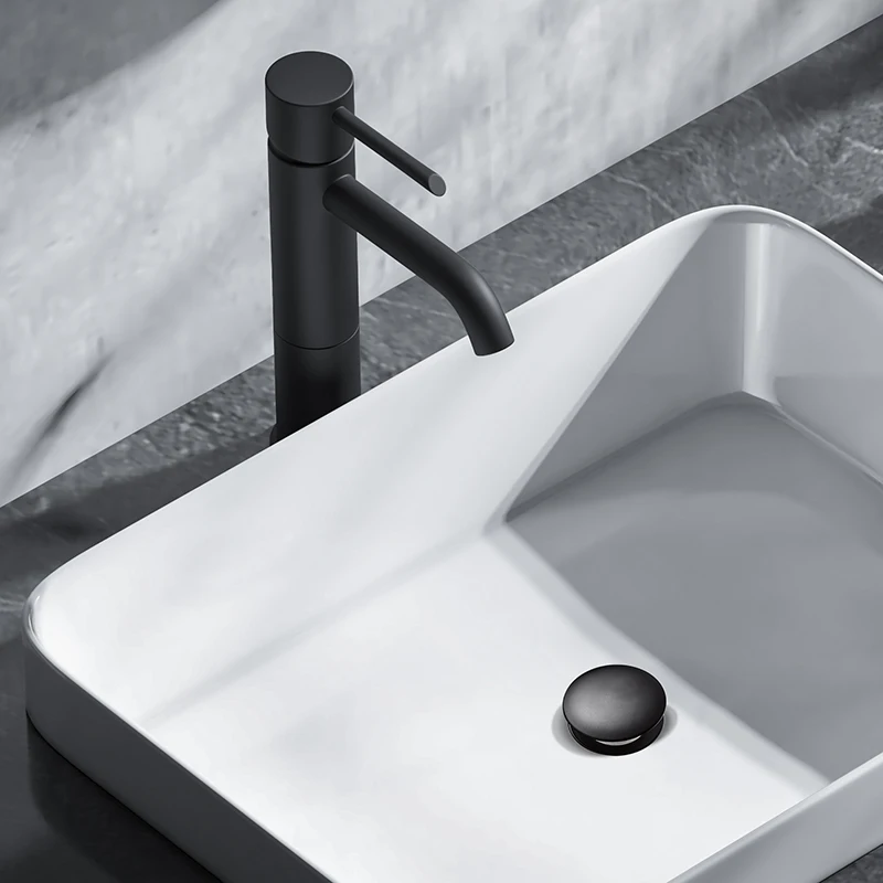 GEE-N Universal Black ABS Wash Basin Strainer Toilet Fittings Drain Stopper Basin Drain Click Clack Waste