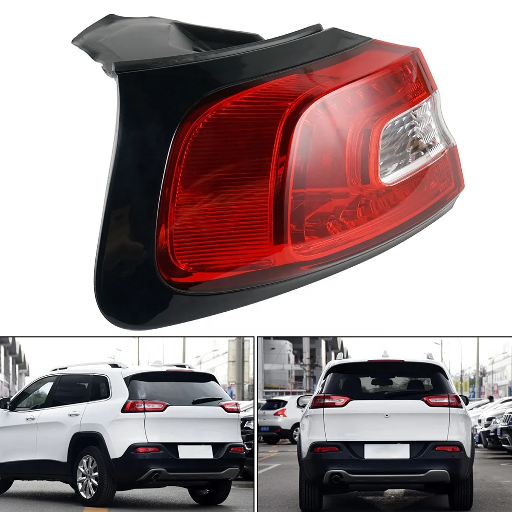  NiceCNC Красный 12V корпус из АБС-пластика автомобиля левый внешний задний фонарь для Jeep Cherokee 2014 2015 2016 2017 2018 #