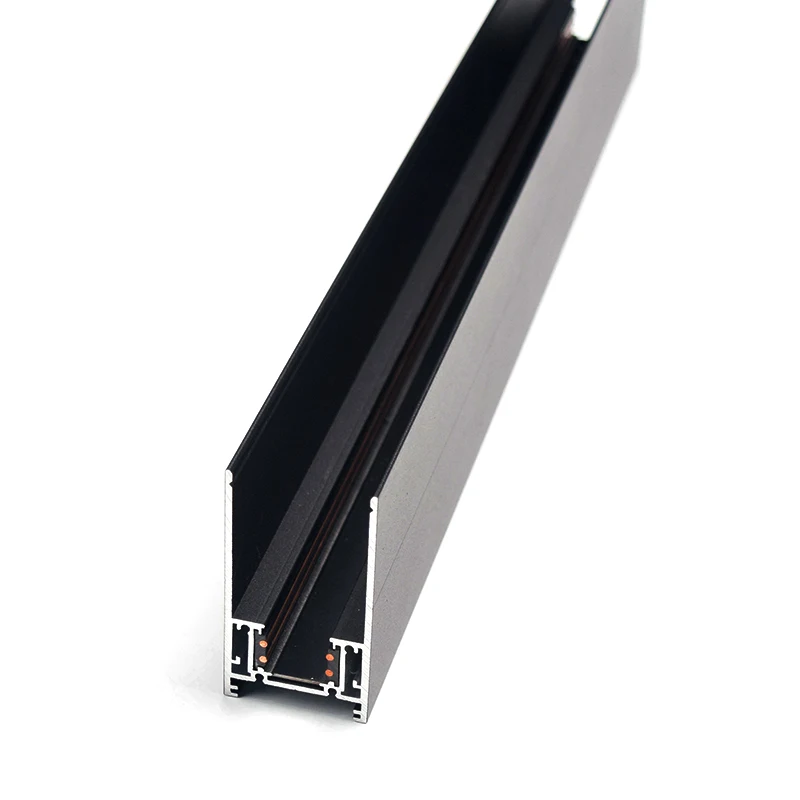 
Black 1m 2m 3m 48v led magnetic rail for magnetic track light system 