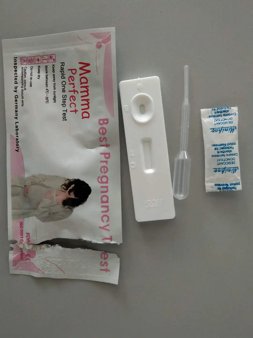 One step urine  rapid diagnostic HCG pregnancy test cassette and uncut sheet OEM factory