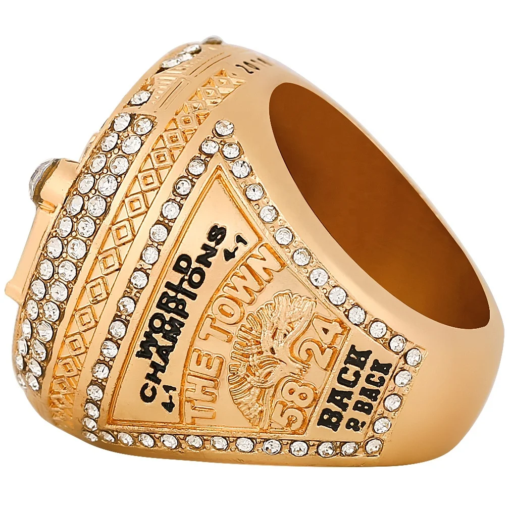 NBA 2018 Golden State Warriors Champion Rings Gold Ring Jewelry Stainless Steel Jewelry Ring