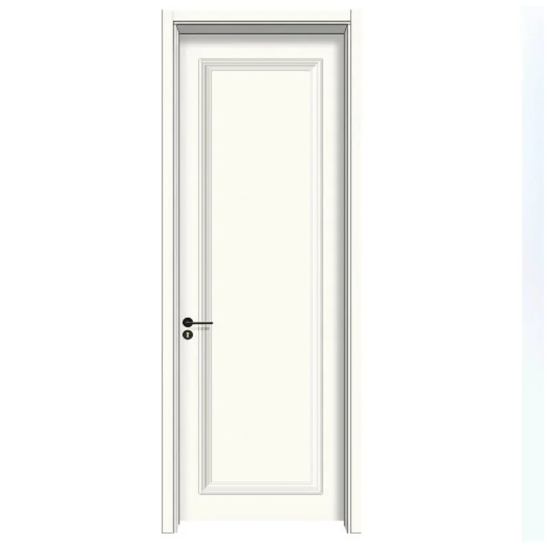Modern MDF Interior Solid Wooden Entrance Timber PVC WPC Doors Hotel/Villa Low Price Sound Insulation High Quality Bedroom