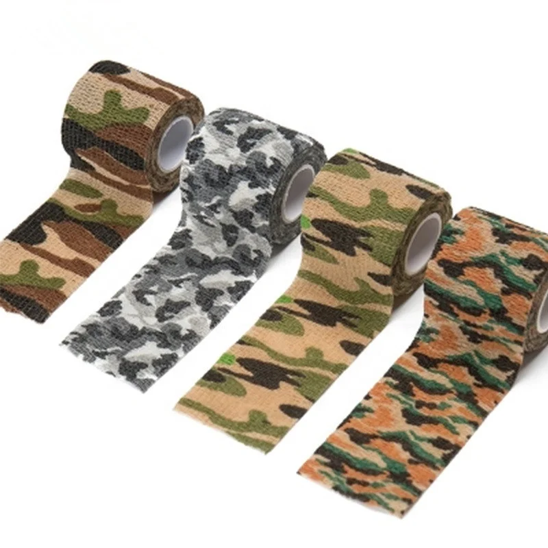 Free samples camo designs sports nonwoven cohesive bandages for outdoor sports camouflage