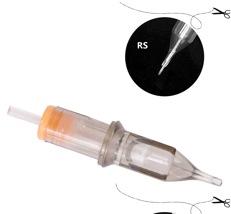 Revolution Cartridge Tattoo Needle Round Liner 0.35mm Long Taper RL/M1/RM Safety Membrance for Cartridge Machine and Grip