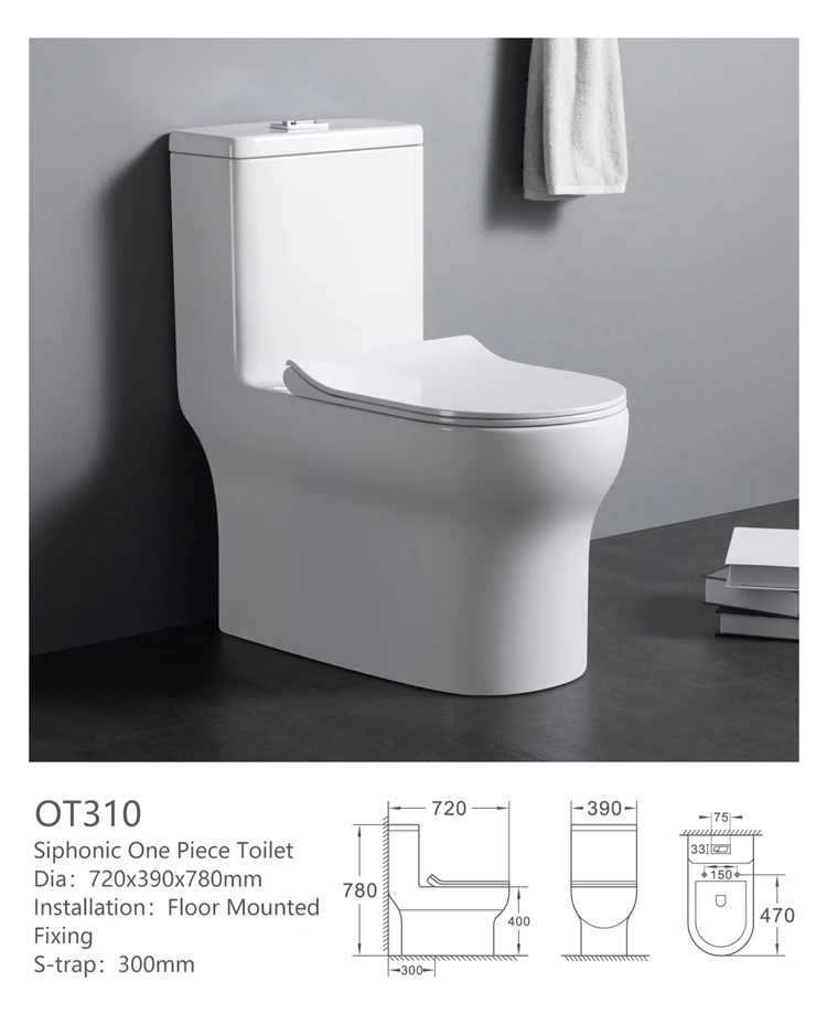 OT310 оптовая продажа сифон с пользовательским логотипом промывка 1 шт. керамические унитазы для унитаза
