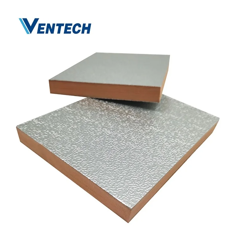 Ventech Air duct insulation PIR Pre-insulated Sandwich Insulated Duct Panel