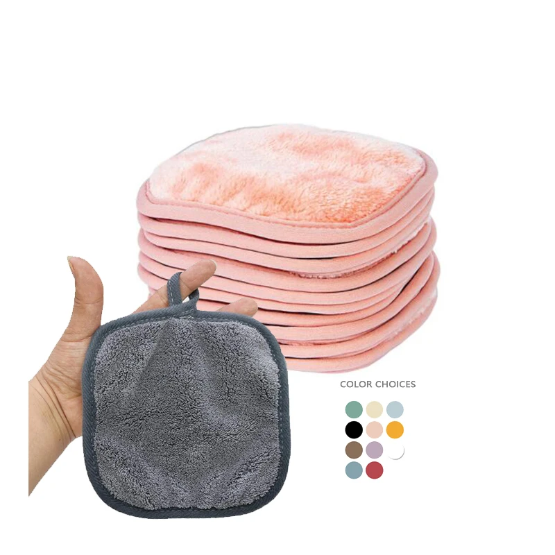 Women Soft Reusable Cleaning Microfiber Eye Makeup Remover Towel