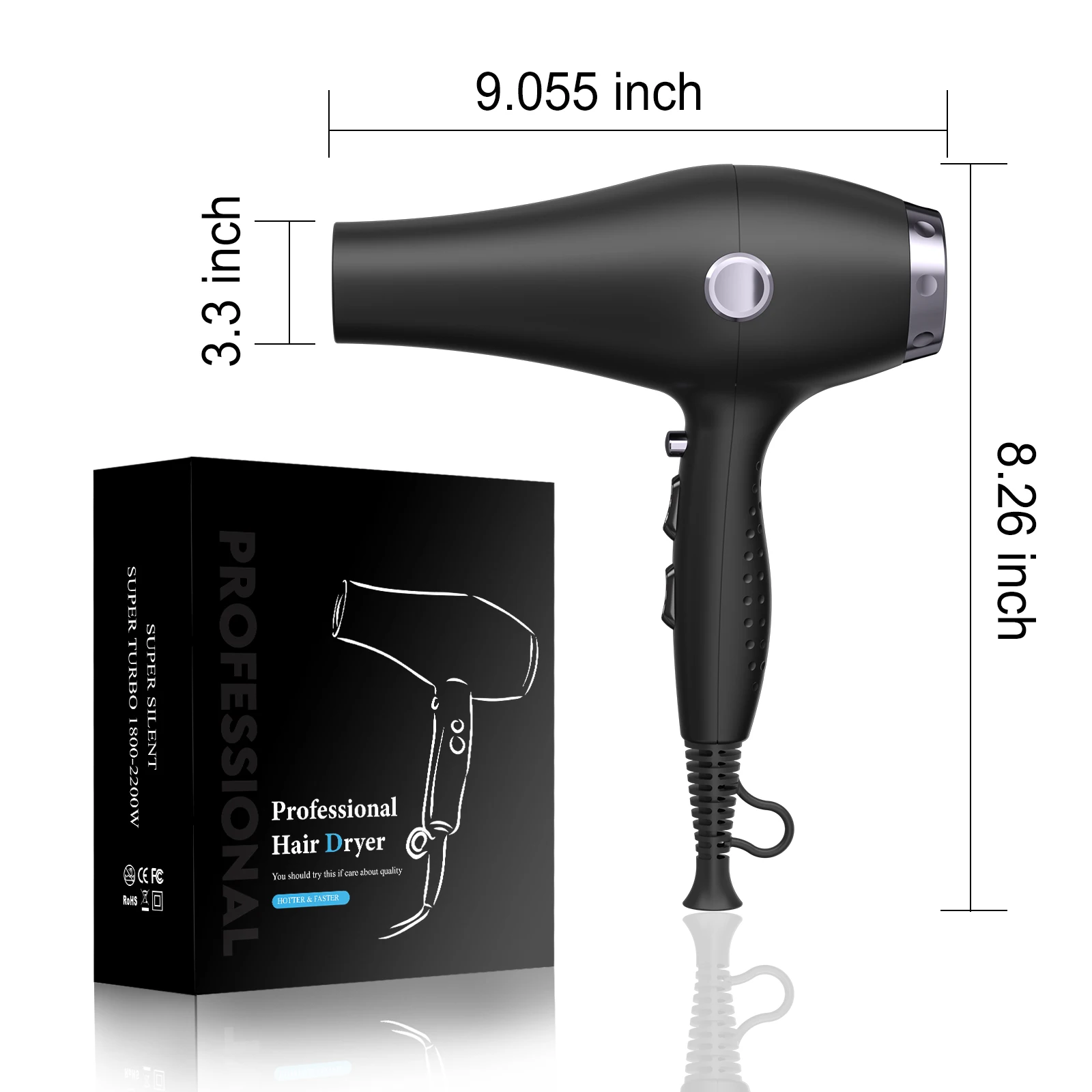 2400W-2700W High Power Hair Salon Fast Drying Blow Dryer Electric High Speed Wholesale Professional Hair Dryer
