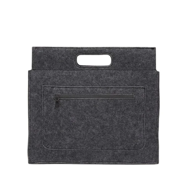 Style Sleeve Portable Soft Felt Bag Travel Storage Business Bags Customized Color with zipper