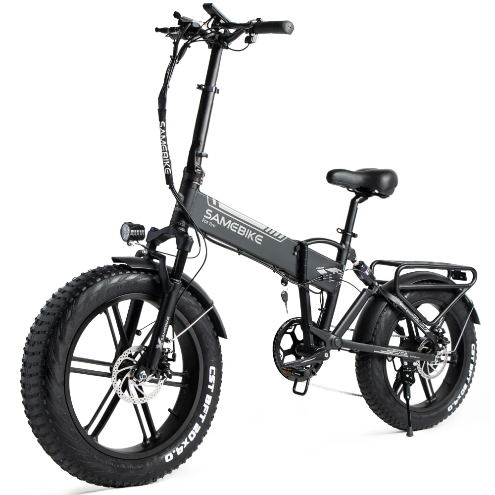 Wholesale Electric EBike 48V/8AH250W 7S Aluminum Frame Disc Brake LCD Meter 4.0fat Tires Foldable Electric Bicycle