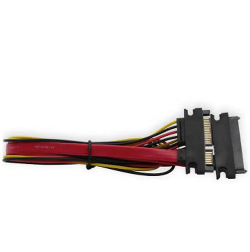22 Pin 7 + 15 Male to Female Serial ATA SATA Data Power Extension Cable
