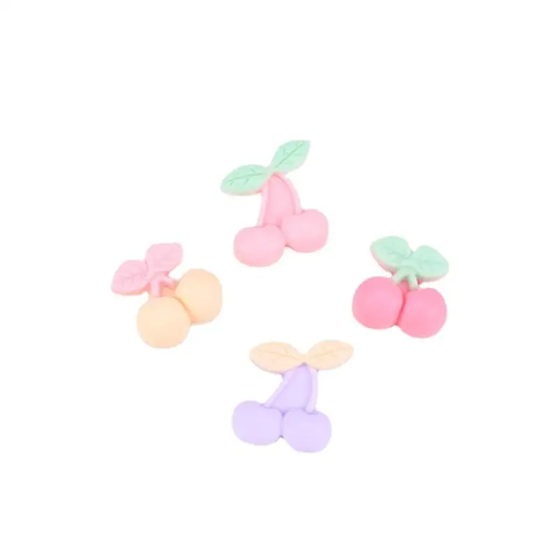 Summer 16-18mm Wholesale Nail Art Glamour 3d Nail Art Accessories Candy Color Matte Nail Art Accessories Wayi Resin Cherry