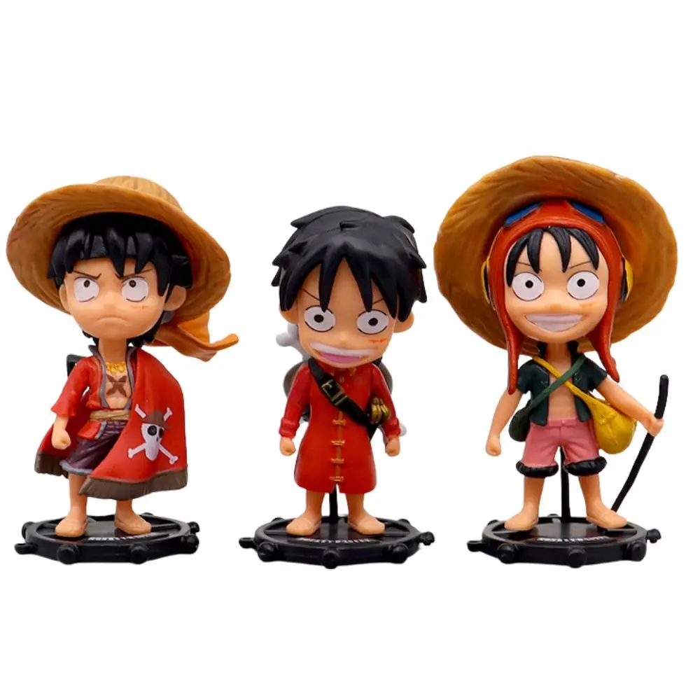 One Pieced Anime Figures Ornament Gifts Cute Cartoon Characters 74th Luffy Model Toys One Pieced Luffy Action Figure