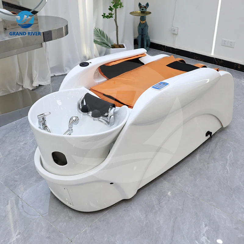 Multi function head shower massage shampoo chairs sink bowl hair salon water treatment camilla head spa luxury for sale