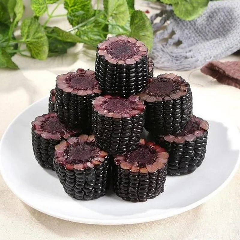 High quality sweet corn of purple corn
