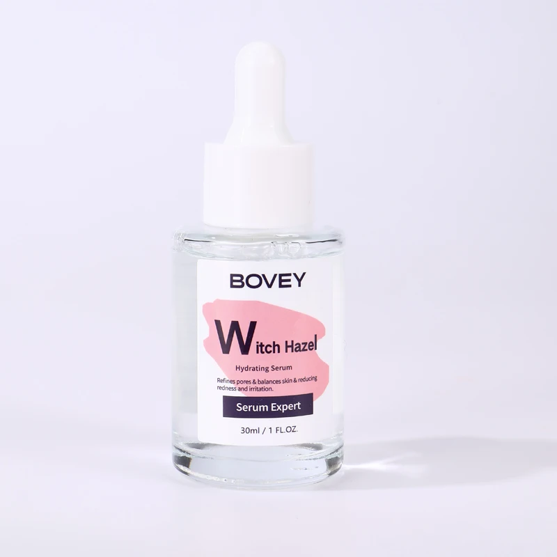 Customized Private Label Moisturizing 30ml Refined Pore Witch Hazel Hydrating Facial Serum