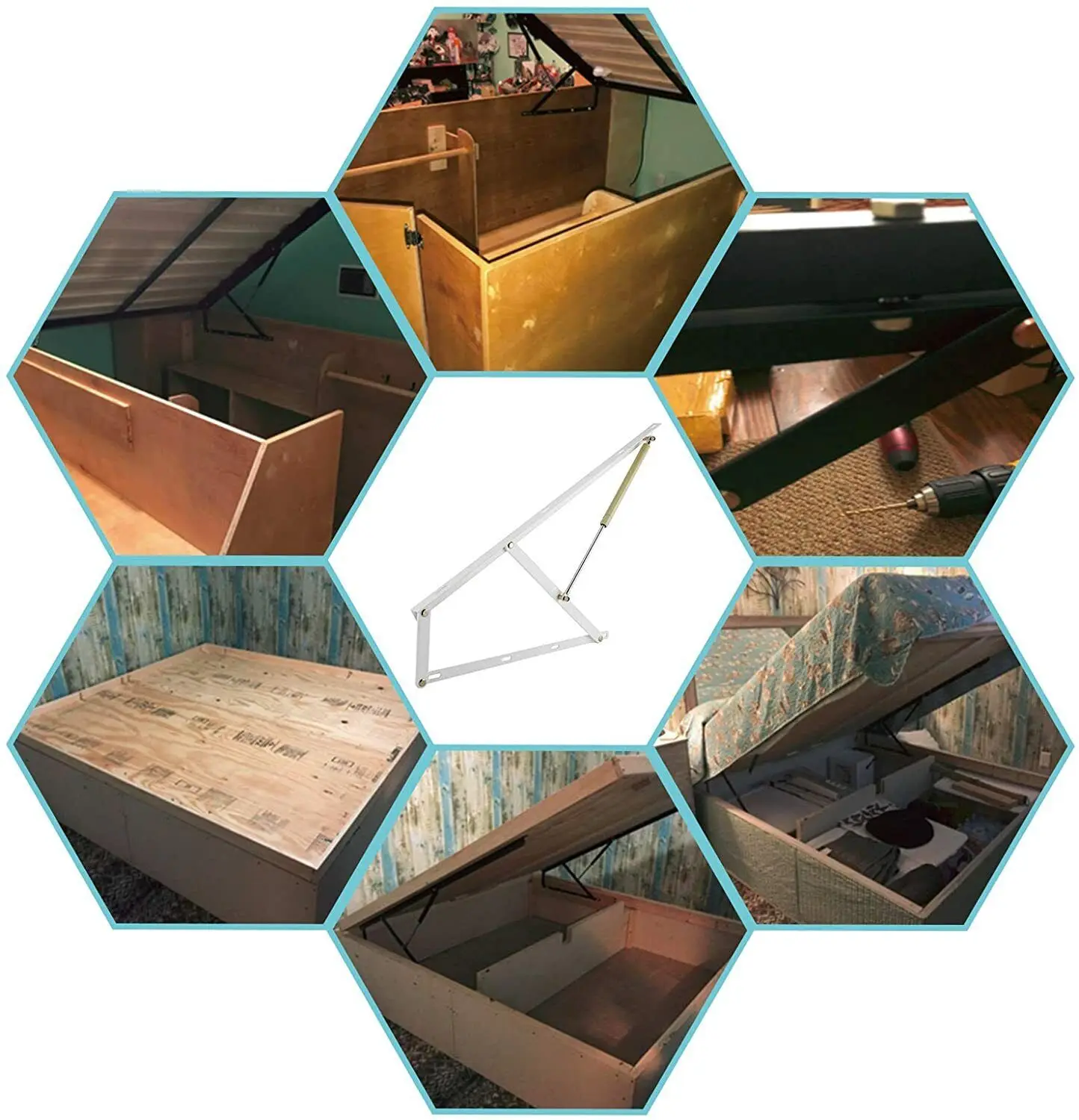 Bed lifting system bed fitting Lift up gas spring strut hinges mechanism for lifting bed