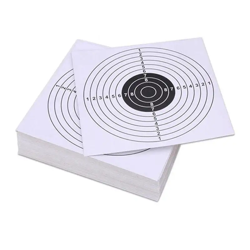 5.5X5.5 Inch Non Adhesive Indoor And Outdoor Circular Practice Paper Shooting Target