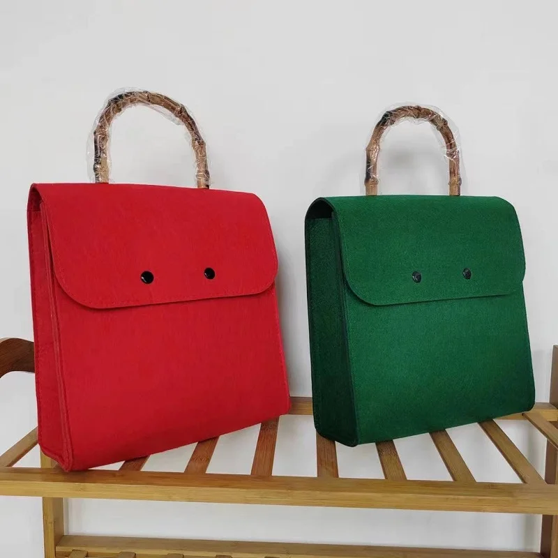 Custom your logo corporate gifts simple shopping tote bag eco-friendly felt novelties shopping bag