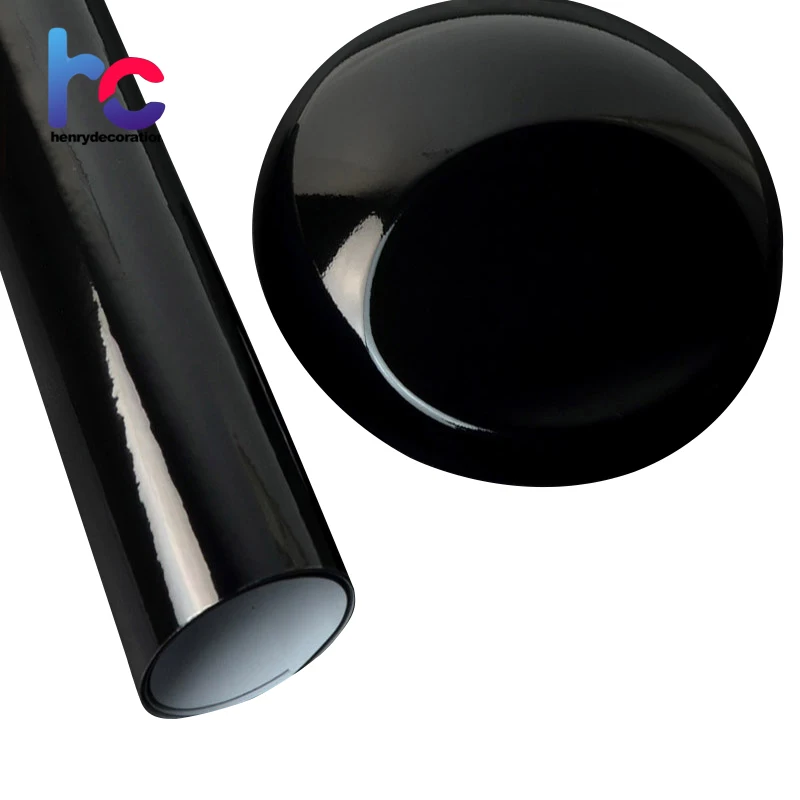 High Glossy Car Protection Gloss Black Vinyl Wrap