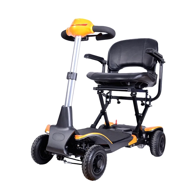 
Portable Electromagnetic Brakes 4 Wheel Remote Control Electric Wheelchair Mobility Scooter 