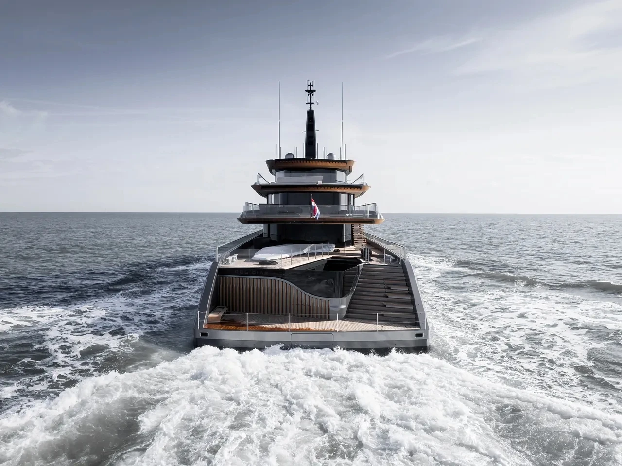 JNCN Silver New Design Large luxury Boat Cabin Boats Luxury Yacht 276ft Mega Large Luxury yacht