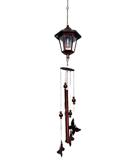 Solar Power Wind Chime Wind Bell Colorful LED Light Garden Country Yard Balcony Decoration Lamp