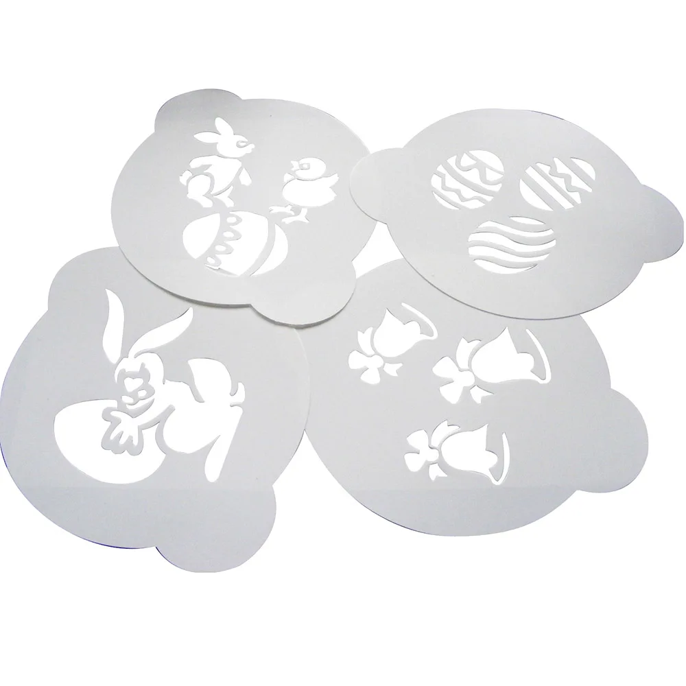 High quality customized PP coffee stencil/plastic cappuccino stencil