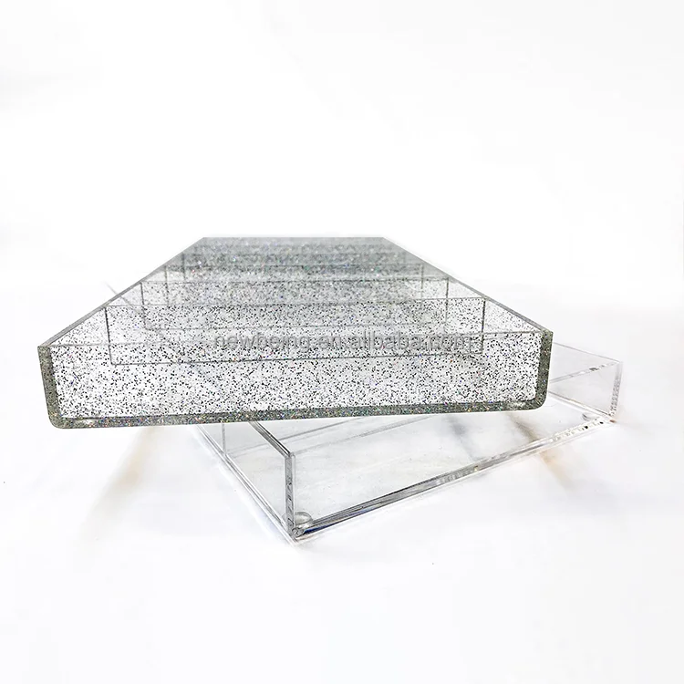 Sunglass Organizer Display Case 6 Slot Clear Acrylic Tray - Cash Stuffing Money Organizer