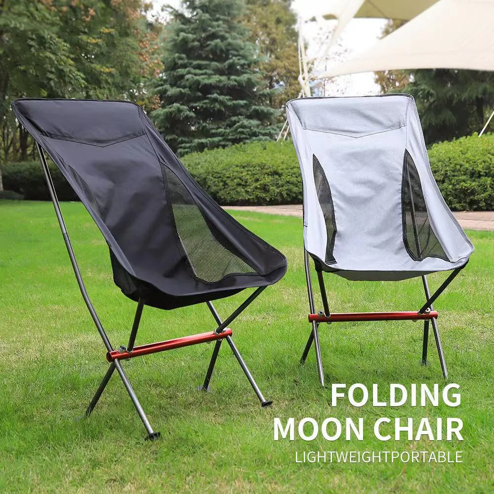 
Foldable Outdoors Fishing Camping Beach Chairs Heavy Duty Lawn Chair with Soft Foam Pad Camp Chair 