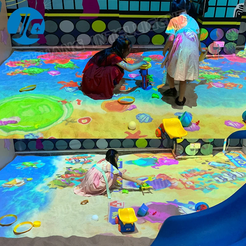 New design interactive restaurant technology projection dining table interactive restaurant  table