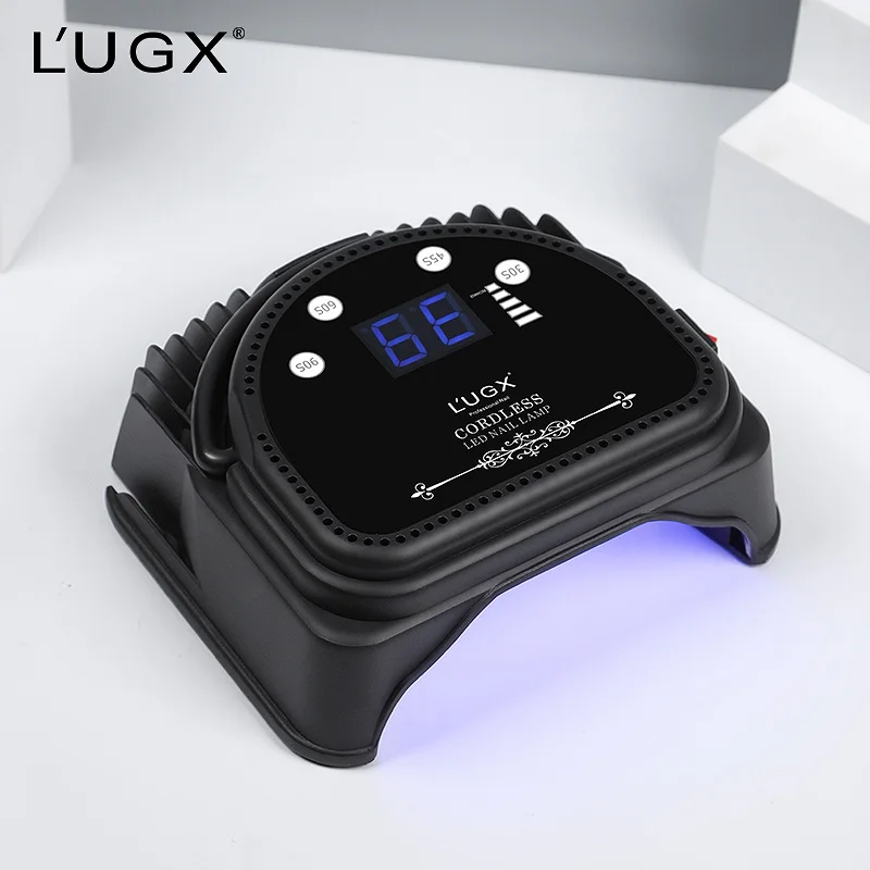 LUGX Professional Rechargeable Portable UV LED Nail Lamp, multi-function uv gel dryer