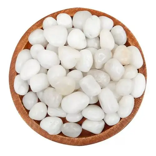Factory wholesale direct sales high polished white pebbles stones house decoration stone