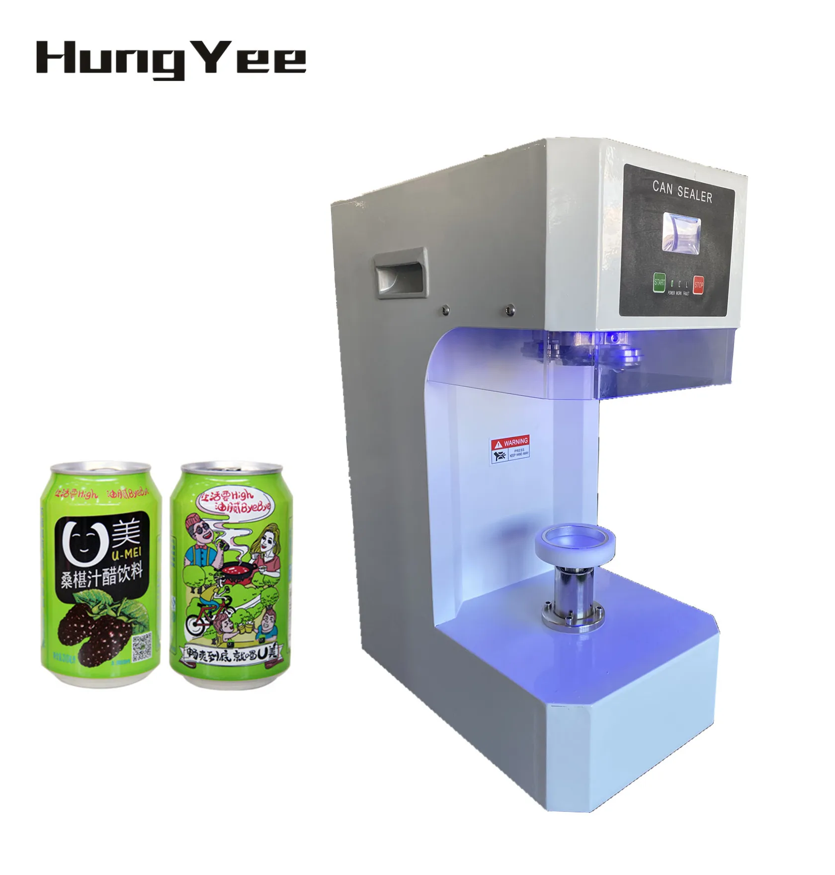 2022 Newest Small Mini Automatic Soda Water Liquid Aluminum Tin Plastic Jar Cup Can Bottle Cap Sealing Machine With Cup Holder
