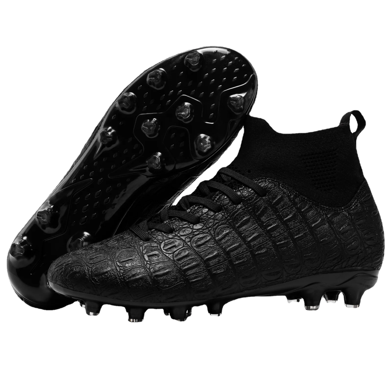 Cross-border patent new spike football shoes 10 colors 32-46 yards main push discount