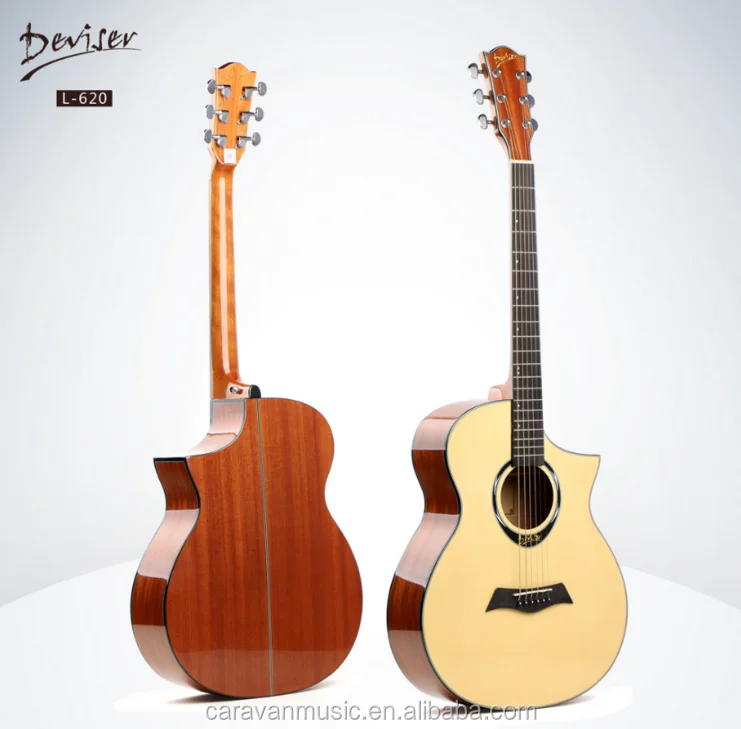 Chinese Deviser brand 40 inch glossy acoustic guitars  electric L-620  guitar strings acoustic for music