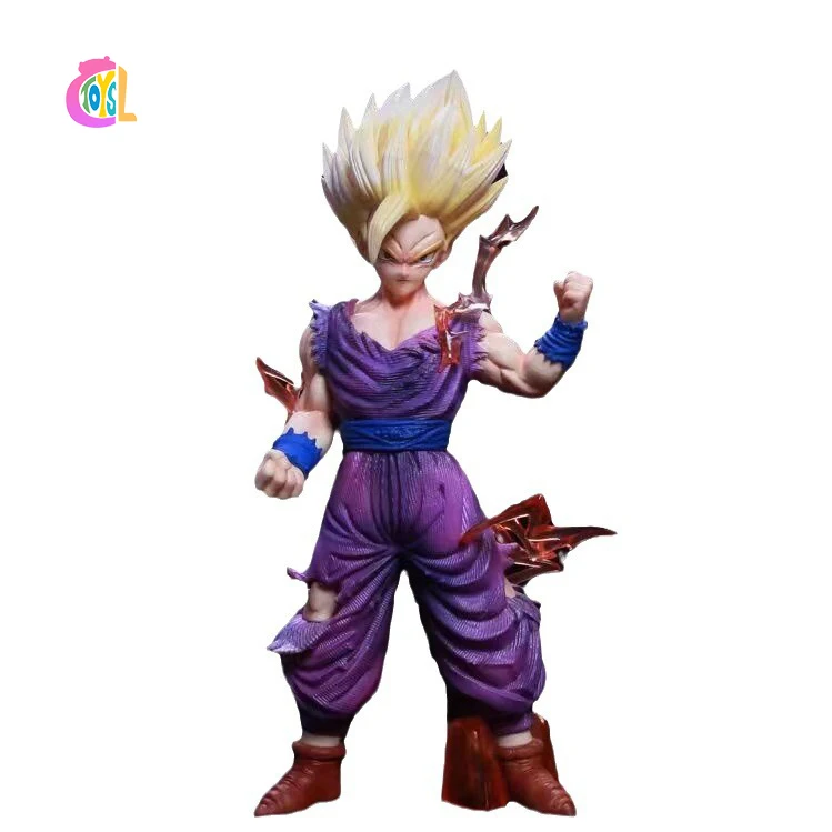 Dragons Ball Tyrannosaurus Society Wufan light weapons Super Saiyan 2Saiyan MSP super two  war damage form Anime Action Figure