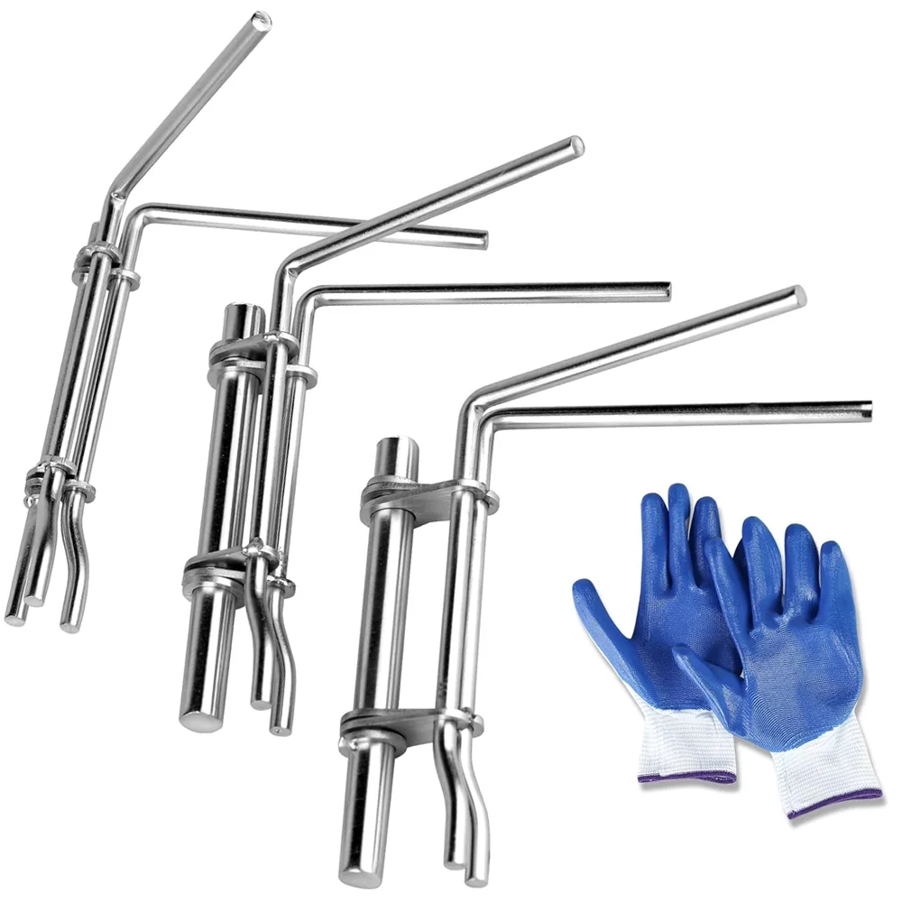 LARIX 3 Pcs Hydraulic Cylinder Piston Rod Seal O-Ring Installation Tool  U-cup Installation Tool Set