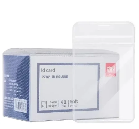 Deli PZ07 ID SetWork Permit Card SetWork Badge Student Campus Card Set high quality